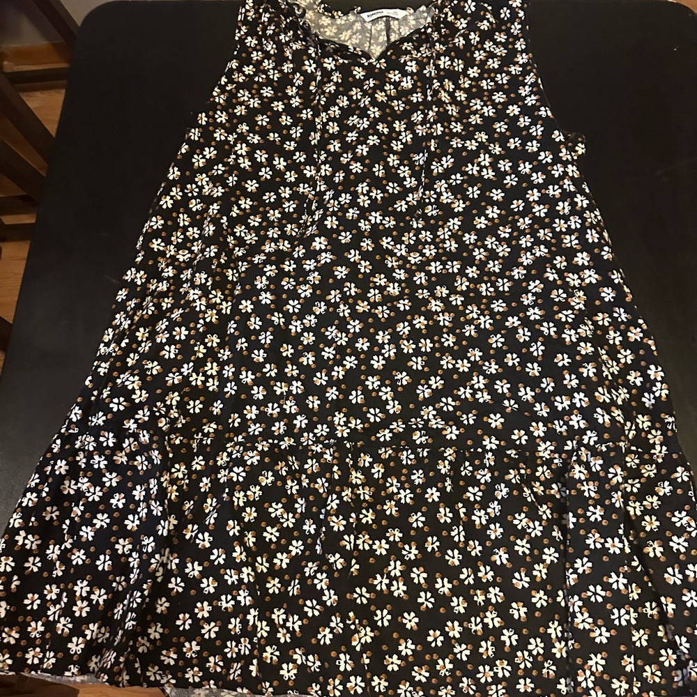 Sonoma Black and White Floral Midi Dress - Picture 2 of 5